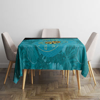 Personalized Darts Bahamas Tablecloth Dartboard Flag Color Tropical Leaves