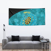 Personalized Darts Bahamas Tapestry Dartboard Flag Color Tropical Leaves