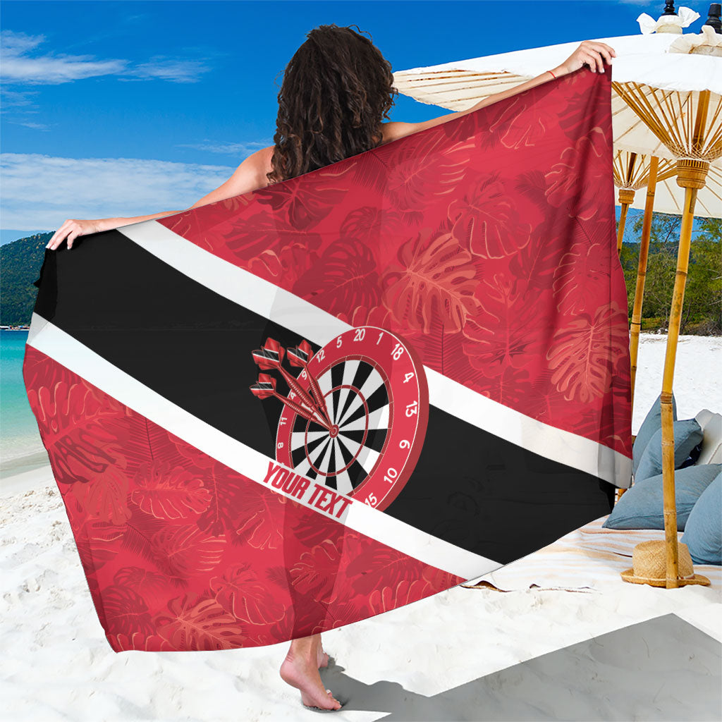 Personalized Darts Trinidad and Tobago Sarong Dartboard Flag Color Tropical Leaves