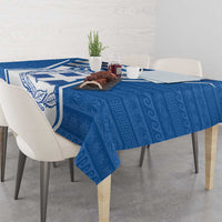 Greece Ohi Day Tablecloth Hellas Coat Of Arms Greek Pattern - Wonder Print Shop