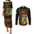 Personalised Romania Great Union Day Couples Matching Puletasi Dress and Long Sleeve Button Shirt Ziua Marii Uniri 105th Anniversary - Wonder Print Shop