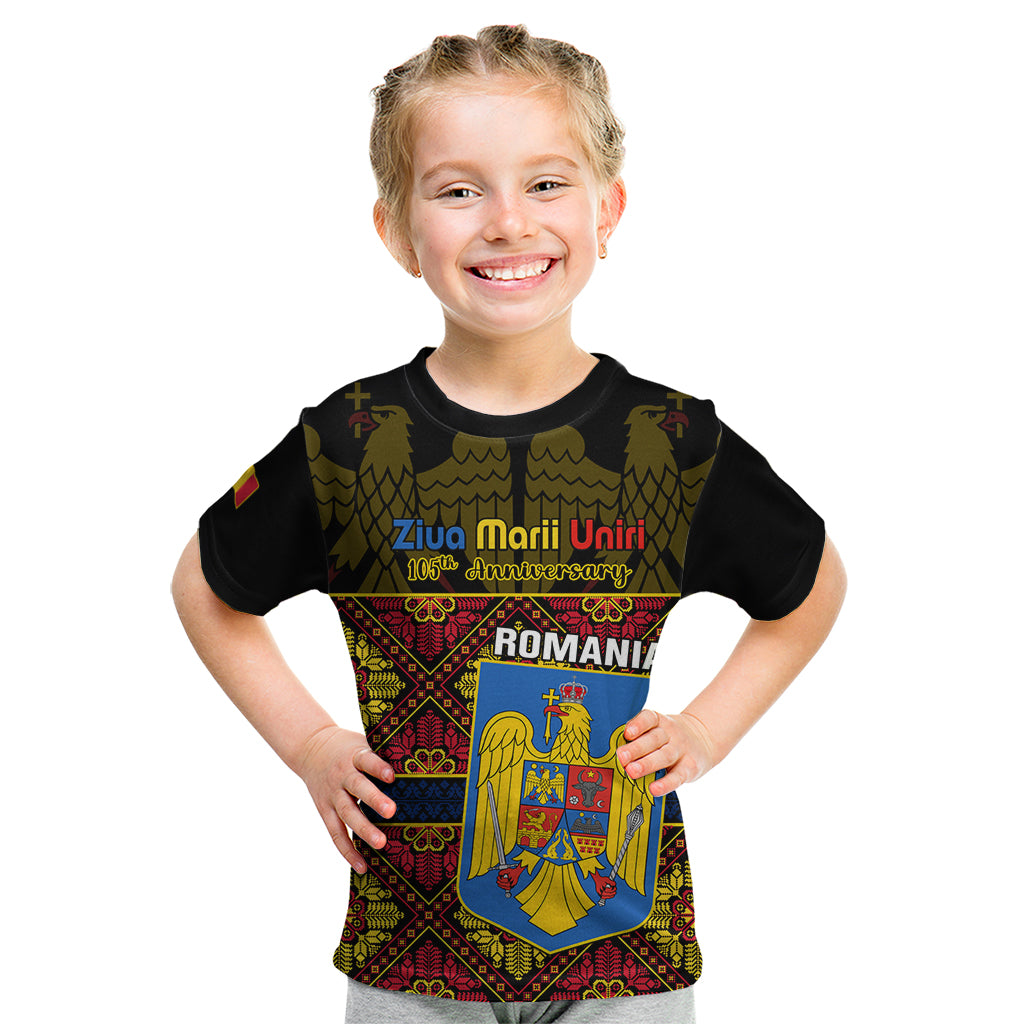 Personalised Romania Great Union Day Kid T Shirt Ziua Marii Uniri 105th Anniversary - Wonder Print Shop