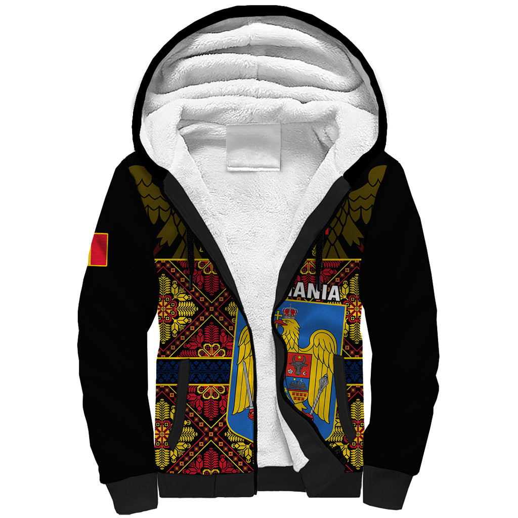 Personalised Romania Great Union Day Sherpa Hoodie Ziua Marii Uniri 105th Anniversary - Wonder Print Shop