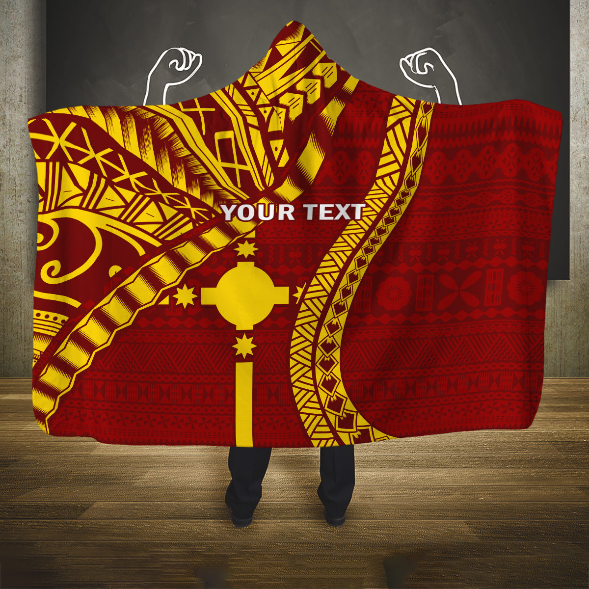 personalised-fiji-rotuma-hooded-blanket-fijian-tapa-pattern