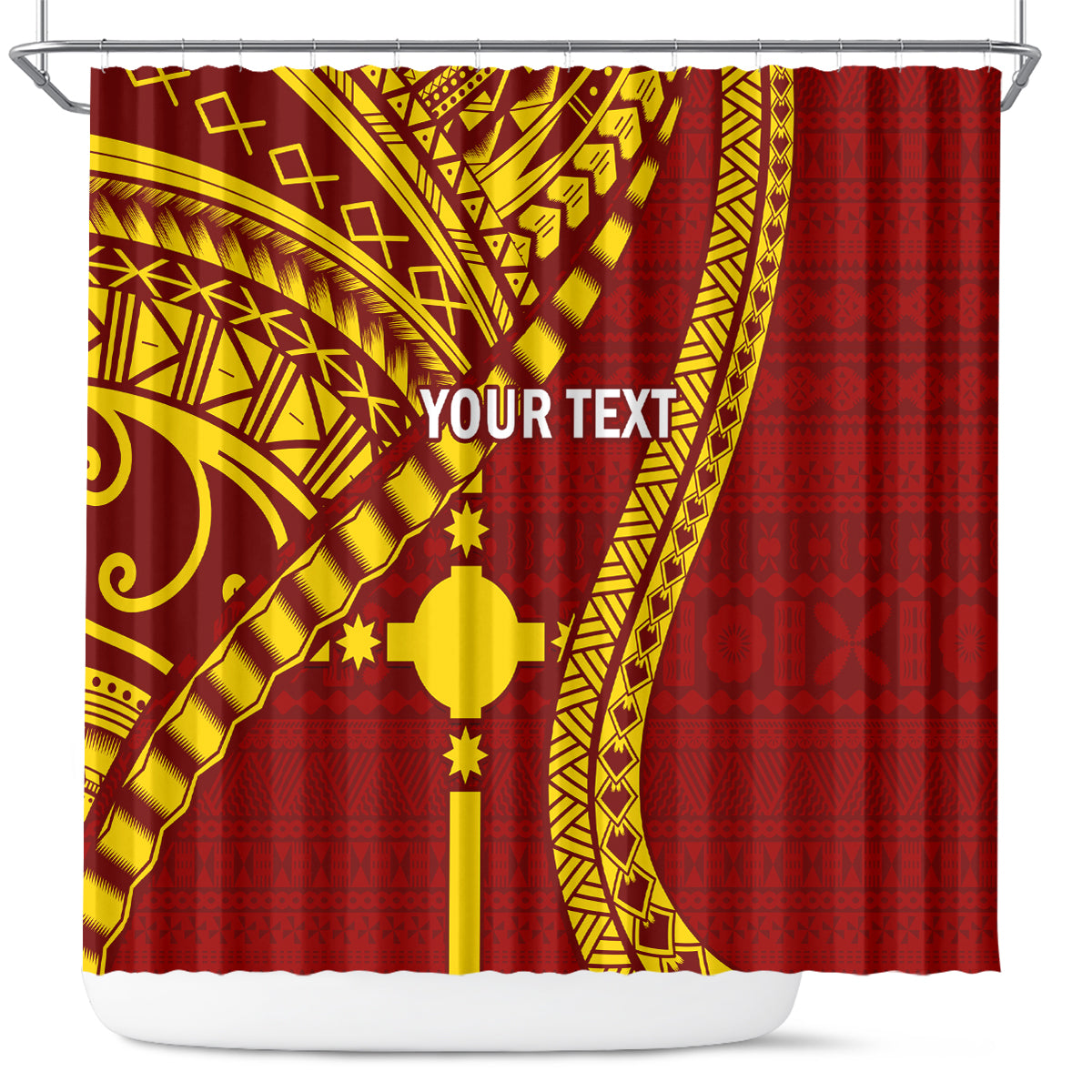 personalised-fiji-rotuma-shower-curtain-fijian-tapa-pattern