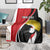 Uganda Rugby Custom Blanket Go Cranes - African Pattern