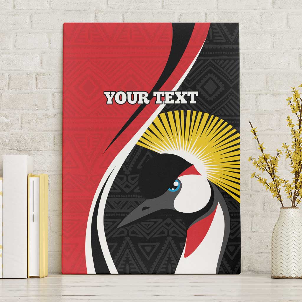 Uganda Rugby Custom Canvas Wall Art Go Cranes - African Pattern - Wonder Print Shop