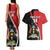 Uganda Rugby Custom Couples Matching Tank Maxi Dress and Hawaiian Shirt Go Cranes - African Pattern - Wonder Print Shop