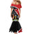 Uganda Rugby Custom Family Matching Mermaid Dress and Hawaiian Shirt Go Cranes - African Pattern - Wonder Print Shop