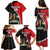 Uganda Rugby Custom Family Matching Puletasi and Hawaiian Shirt Go Cranes - African Pattern - Wonder Print Shop