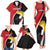 Uganda Rugby Custom Family Matching Tank Maxi Dress and Hawaiian Shirt Go Cranes - African Pattern - Wonder Print Shop