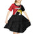 Uganda Rugby Custom Kid Short Sleeve Dress Go Cranes - African Pattern - Wonder Print Shop