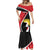 Uganda Rugby Custom Mermaid Dress Go Cranes - African Pattern - Wonder Print Shop