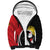 Uganda Rugby Custom Sherpa Hoodie Go Cranes - African Pattern - Wonder Print Shop