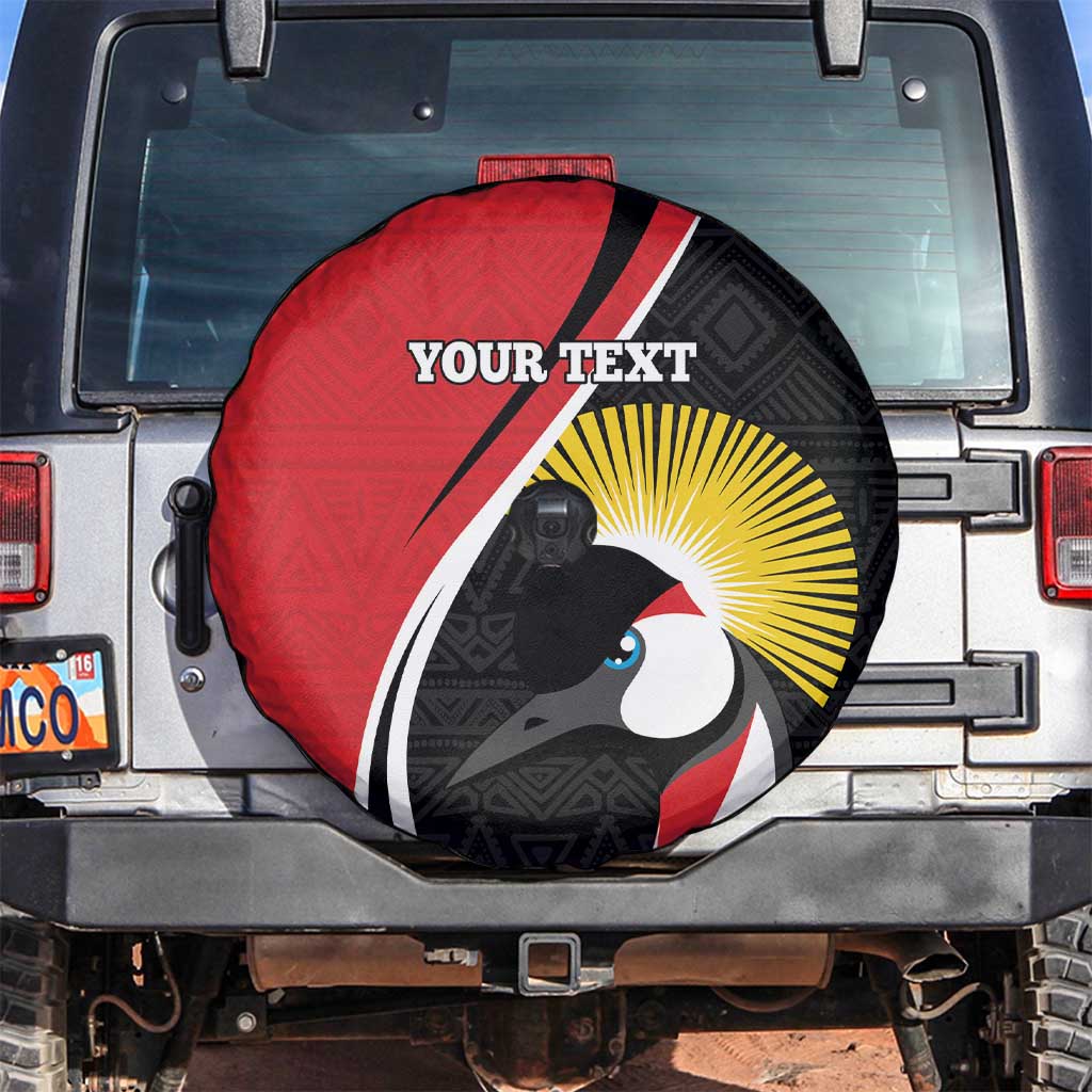 Uganda Rugby Custom Spare Tire Cover Go Cranes - African Pattern - Wonder Print Shop