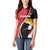 Uganda Rugby Custom Women Polo Shirt Go Cranes - African Pattern - Wonder Print Shop