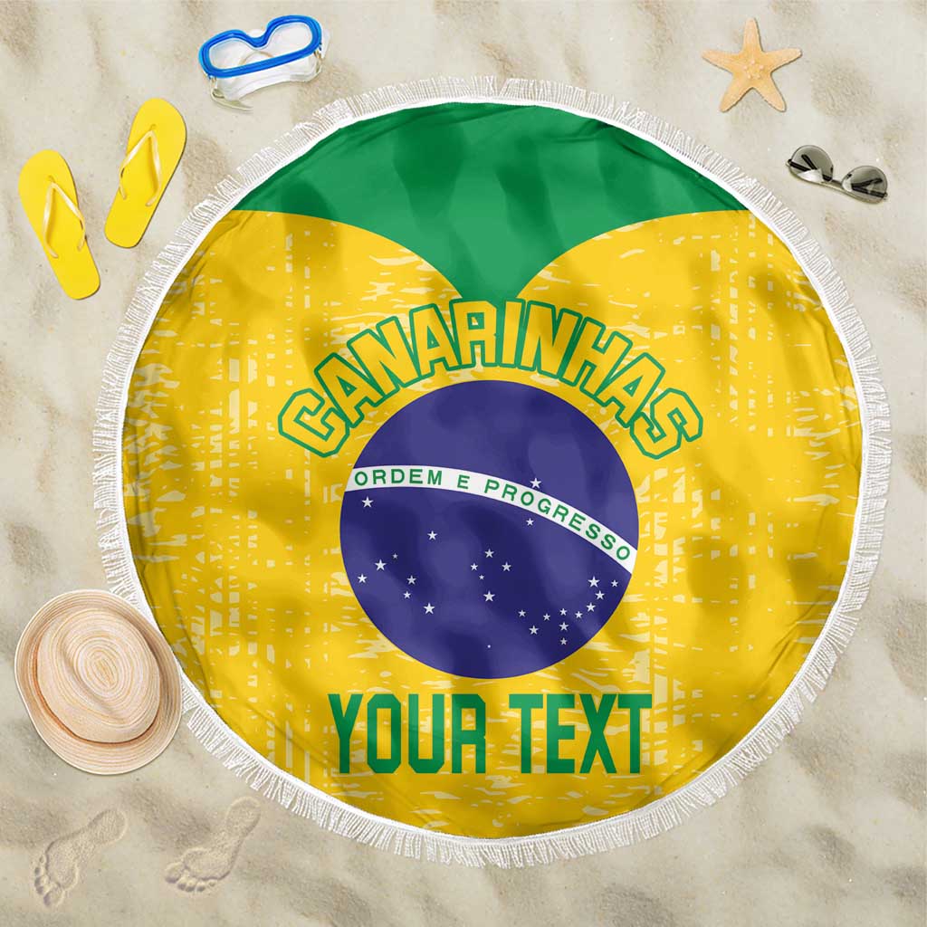 Custom Brasil Volleyball Beach Blanket Vai Canarinhos!