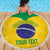 Custom Brasil Volleyball Beach Blanket Vai Canarinhos!