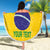 Custom Brasil Volleyball Beach Blanket Vai Canarinhos!