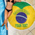 Custom Brasil Volleyball Beach Blanket Vai Canarinhos!