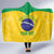 Custom Brasil Volleyball Hooded Blanket Vai Canarinhos!