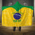 Custom Brasil Volleyball Hooded Blanket Vai Canarinhos!