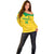 Custom Brasil Volleyball Off Shoulder Sweater Vai Canarinhos!