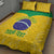 Custom Brasil Volleyball Quilt Bed Set Vai Canarinhos! - Wonder Print Shop