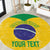 Custom Brasil Volleyball Round Carpet Vai Canarinhos! - Wonder Print Shop