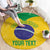 Custom Brasil Volleyball Round Carpet Vai Canarinhos! - Wonder Print Shop