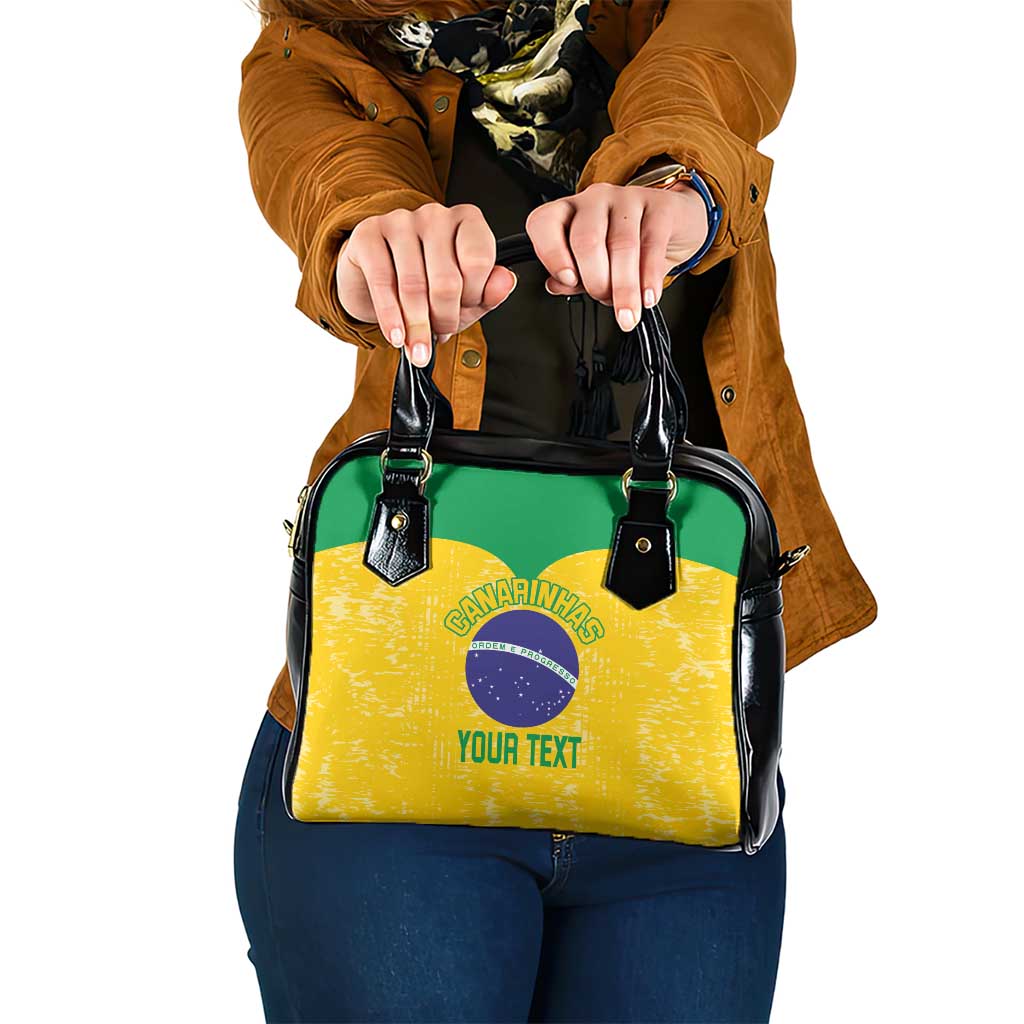 Custom Brasil Volleyball Shoulder Handbag Vai Canarinhos! - Wonder Print Shop