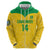 Custom Brasil Volleyball Zip Hoodie Vai Canarinhos! - Wonder Print Shop