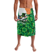 Irish American St Patrick's Day Lavalava USA Eagle Leprechaun Hat Shamrock Pattern