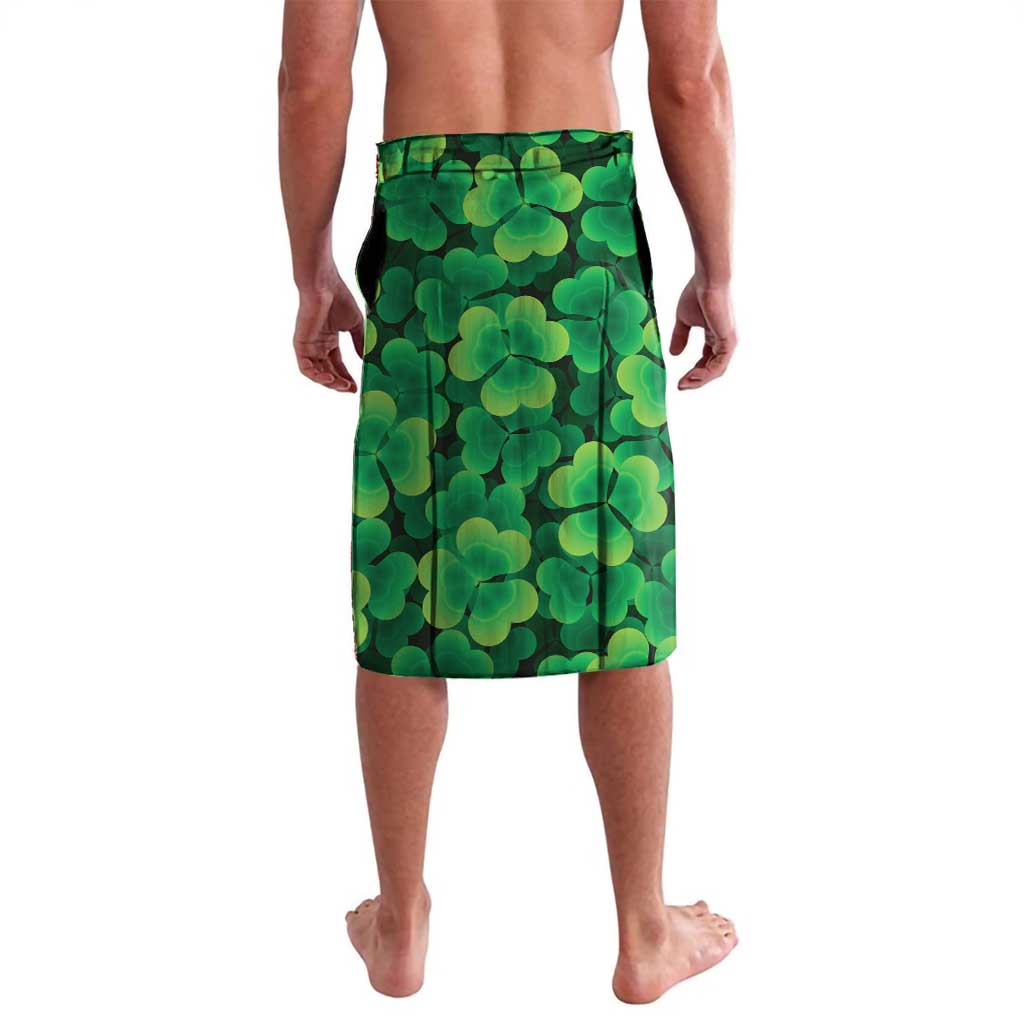 Irish American St Patrick's Day Lavalava USA Eagle Leprechaun Hat Shamrock Pattern