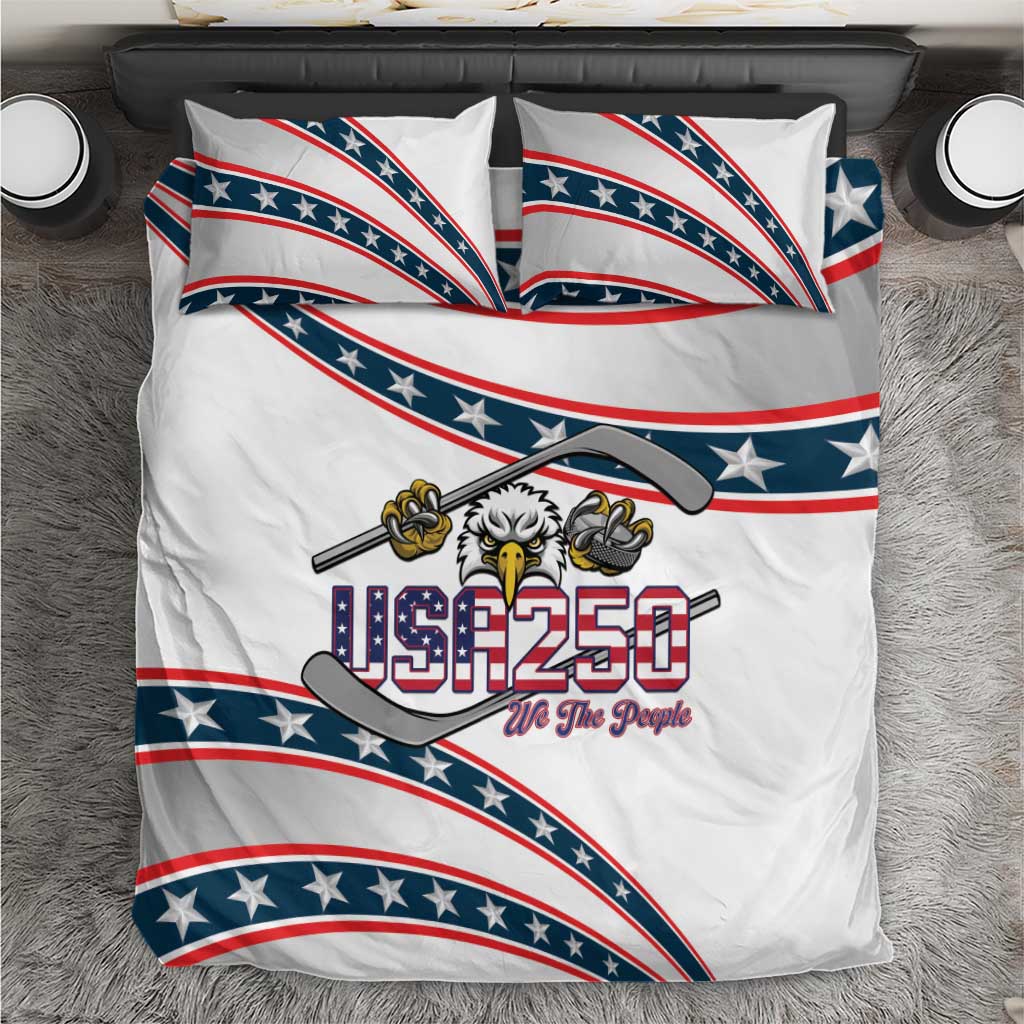 Hockey United States 250th Anniversary Bedding Set USA Semiquincentennial We The People
