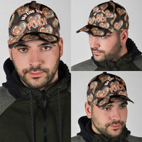 Punch The Monkey Classic Cap We Love You Seamless Heart Style Black