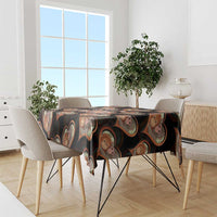 Punch The Monkey Tablecloth We Love You Seamless Heart Style Black