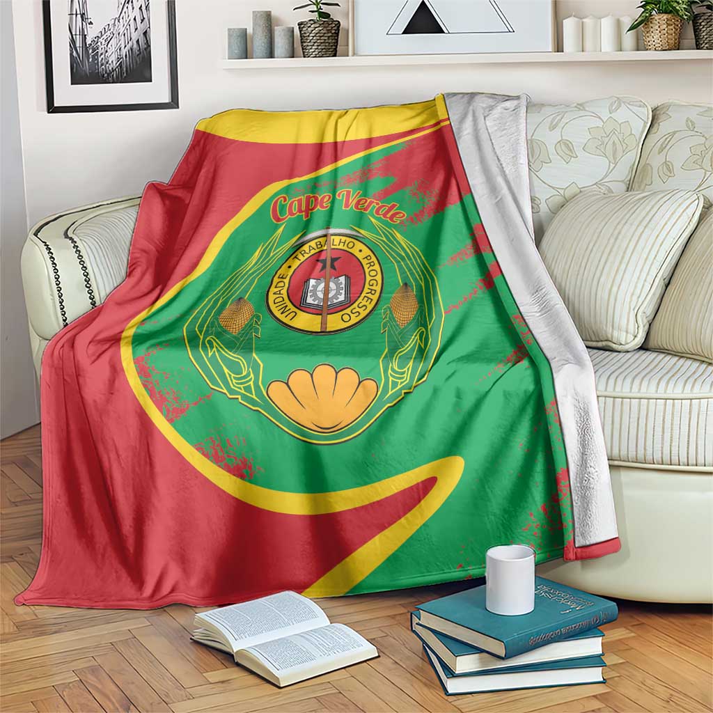Cape Verde 1975-1992 Blanket Coat Of Arms Grunge Style
