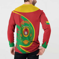 Cape Verde 1975-1992 Button Sweatshirt Coat Of Arms Grunge Style