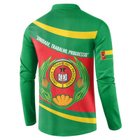 Cape Verde 1975-1992 Button Sweatshirt Unidade Trabalho Progresso