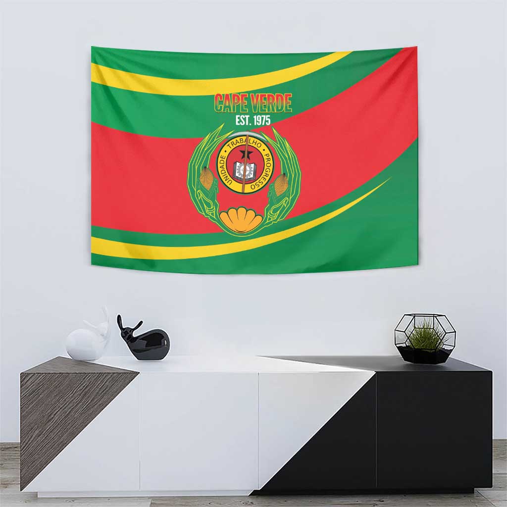 Cape Verde 1975-1992 Tapestry Unidade Trabalho Progresso