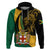 Jamaica Hoodie Jumieka Coat Of Arms Lion Mix African Pattern - Wonder Print Shop