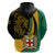 Jamaica Hoodie Jumieka Coat Of Arms Lion Mix African Pattern - Wonder Print Shop