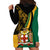 Jamaica Hoodie Dress Jumieka Coat Of Arms Lion Mix African Pattern - Wonder Print Shop