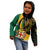Jamaica Kid Hoodie Jumieka Coat Of Arms Lion Mix African Pattern - Wonder Print Shop