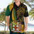 Personalised Jamaica Hawaiian Shirt Jumieka Coat Of Arms Lion Mix African Pattern - Wonder Print Shop