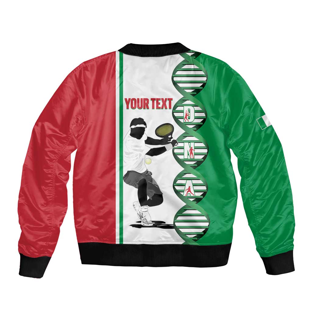 Personalised Italy Tennis Bomber Jacket Its In My DNA - Wonder Print Shop