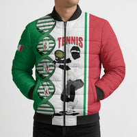 Personalised Italy Tennis Bomber Puffer Jacket Its In My DNA - Wonder Print Shop