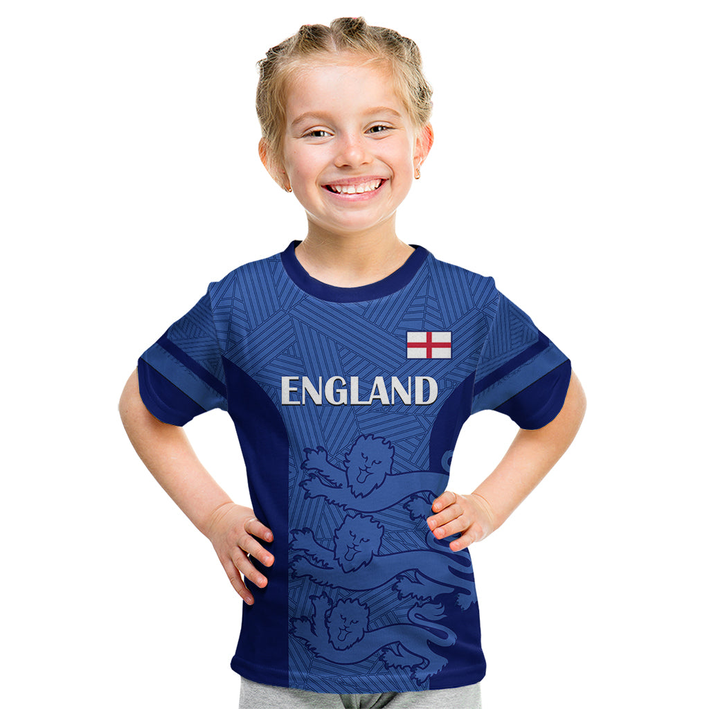 Custom England Football Kid T Shirt Go Lionesses 2023 World Cup - Wonder Print Shop