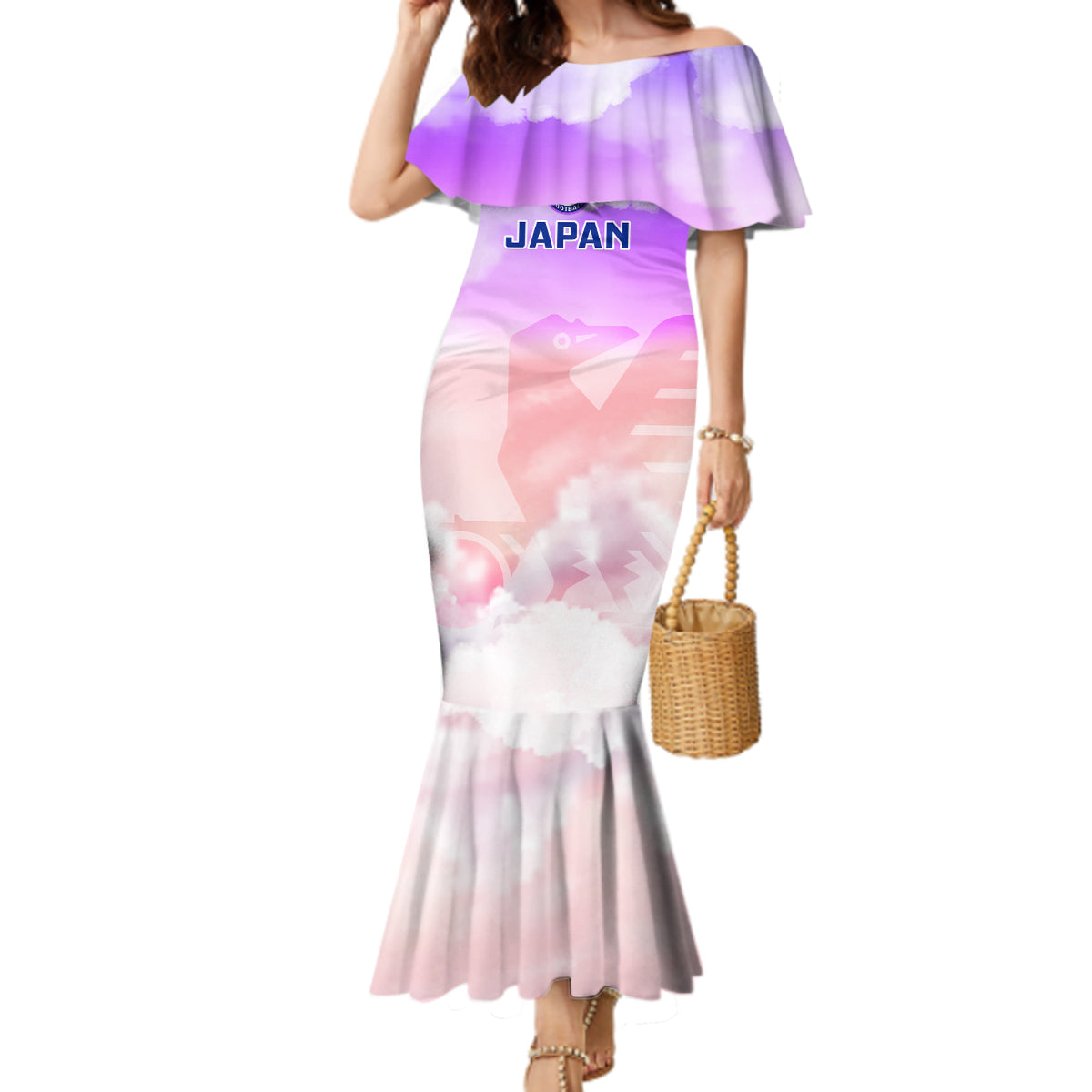 Japan Football Mermaid Dress Go Nadeshiko 2023 World Cup - Wonder Print Shop